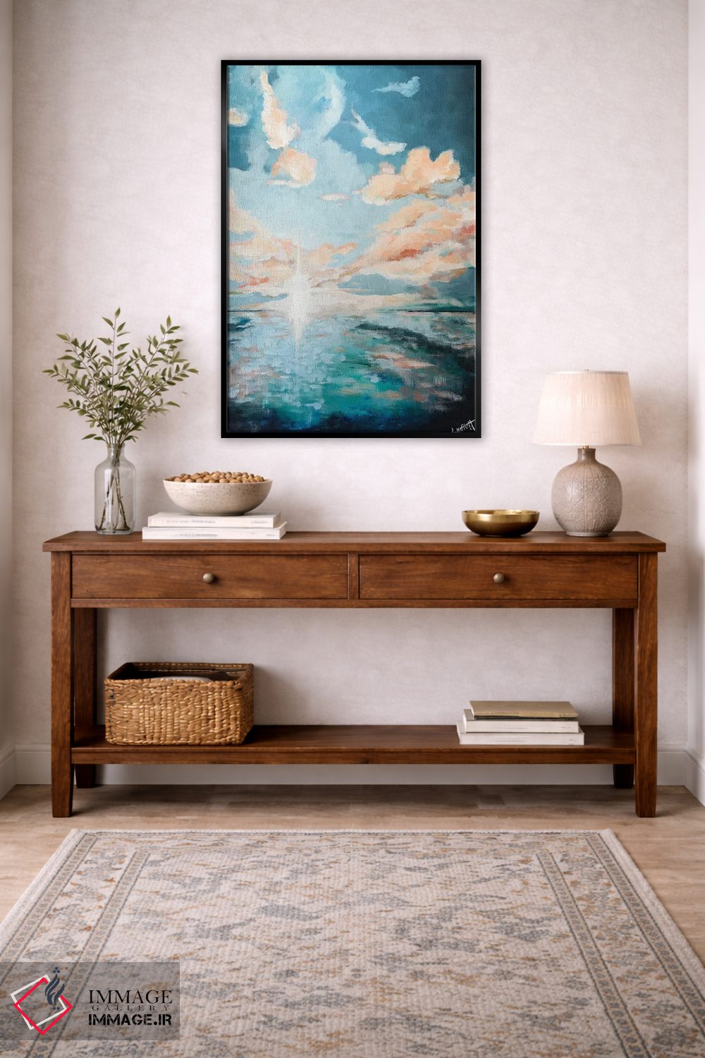 تابلو انتزاعی طلوع سپیده دم اثر آپریل موفات - D5B