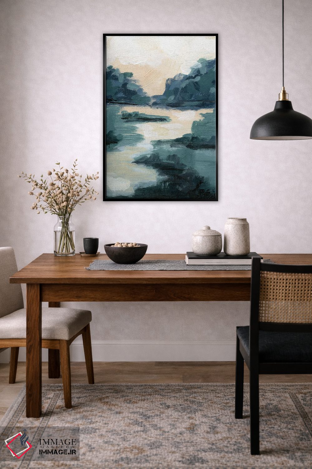 تابلو انتزاعی مرداب آرام II اثر آپریل موفات - D6B