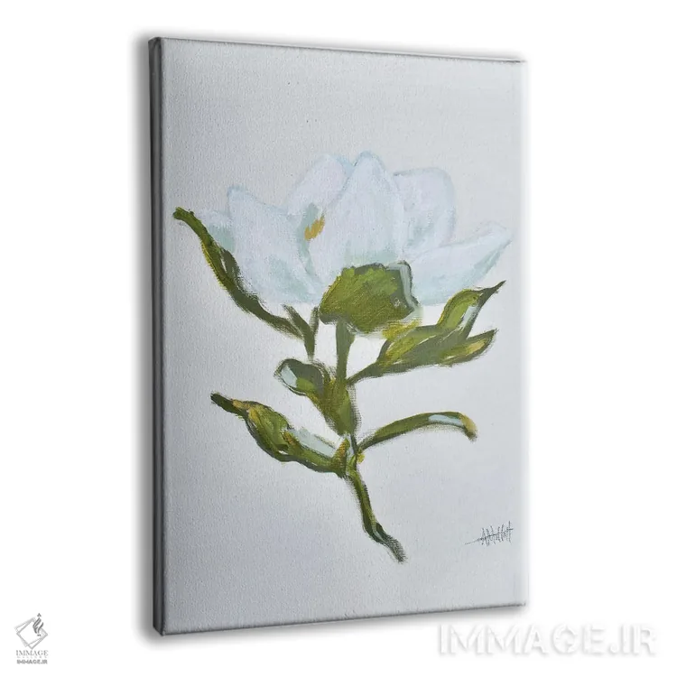 تابلو دکوراتیو ماگنولیا اثر آپریل موفات - نمای پرسپکتیو محصول