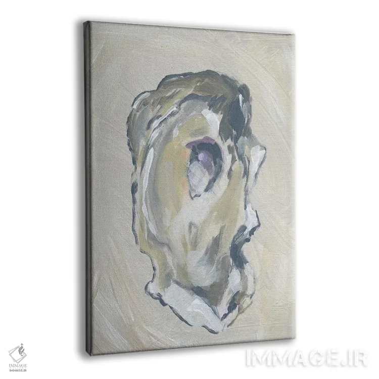 تابلو دکوراتیو صدف بژ I اثر آپریل موفات - نمای پرسپکتیو محصول