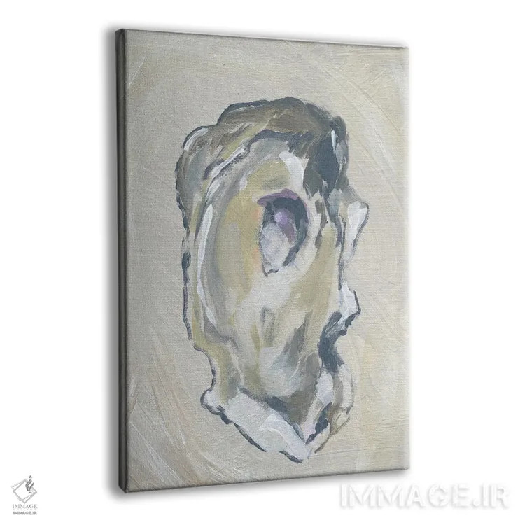 تابلو دکوراتیو صدف بژ I اثر آپریل موفات - نمای پرسپکتیو محصول