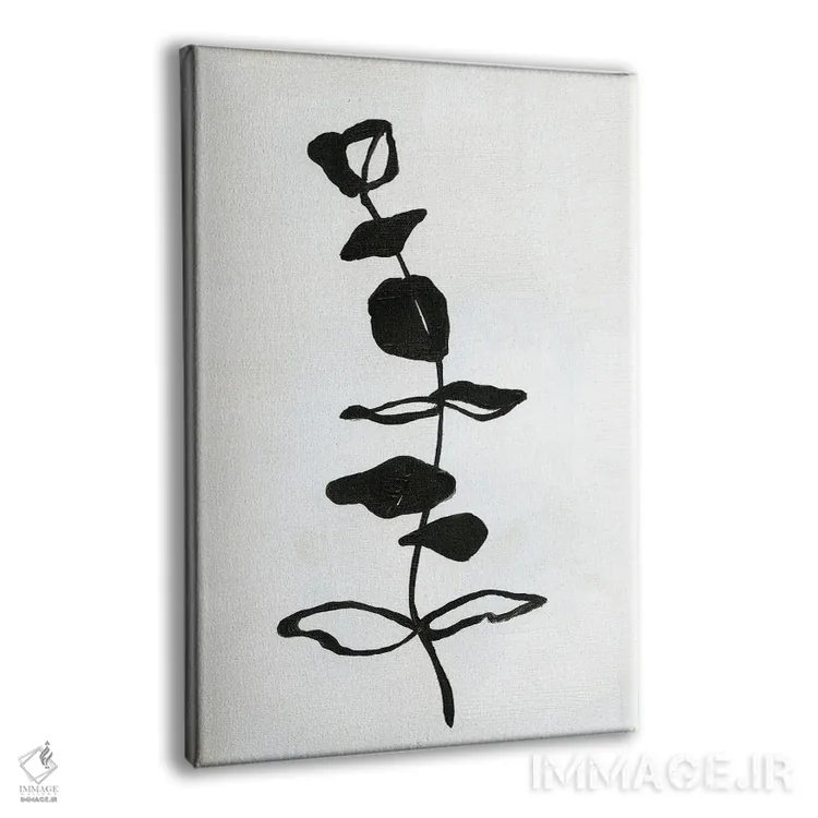 تابلو مینیمال طرح خطی اکالیپتوس I اثر آپریل موفات - نمای پرسپکتیو محصول