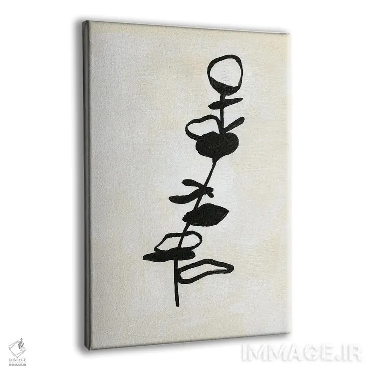 تابلو مینیمال طرح خطی اکالیپتوس II اثر آپریل موفات - نمای پرسپکتیو محصول