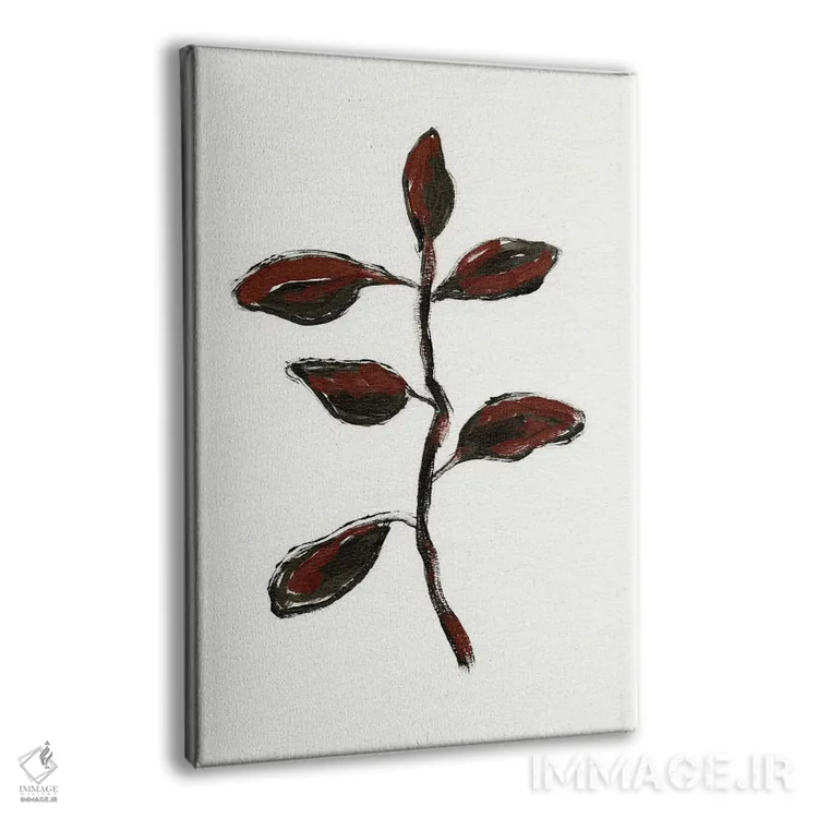 تابلو مینیمال گیاه شناسی ساده II اثر آپریل موفات - نمای پرسپکتیو محصول