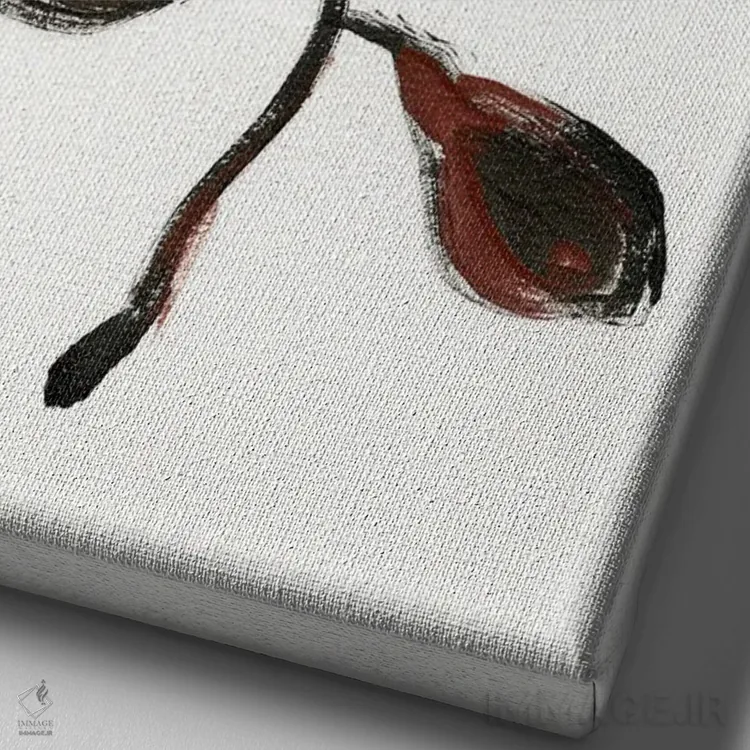 تابلو مینیمال گیاه شناسی ساده I اثر آپریل موفات - نمای نزدیک بافت بوم