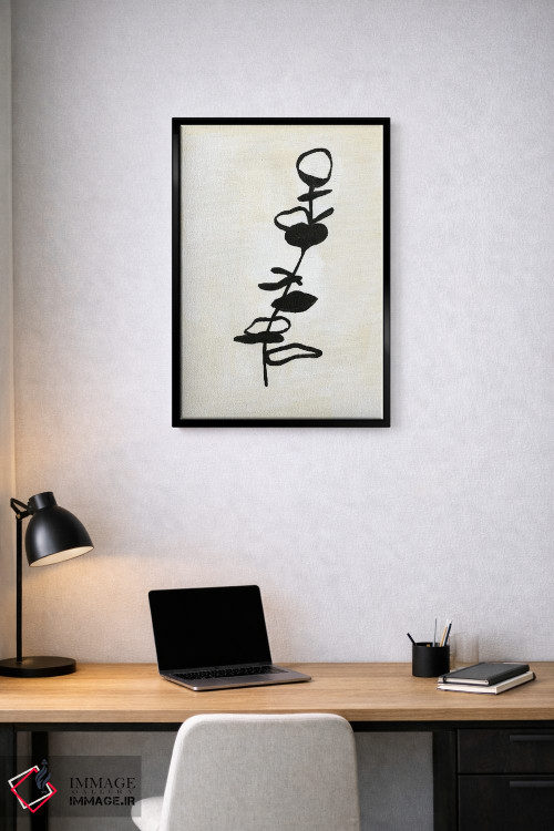 تابلو مینیمال طرح خطی اکالیپتوس II اثر آپریل موفات - D3B