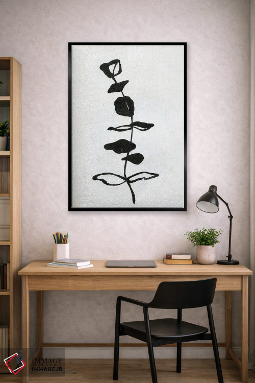 تابلو مینیمال طرح خطی اکالیپتوس I اثر آپریل موفات - D2B