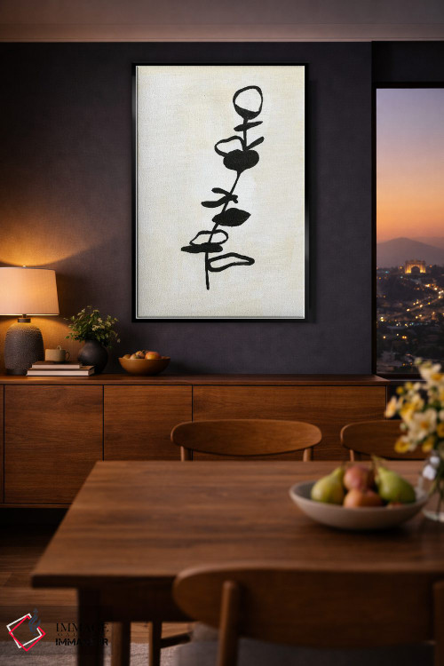 تابلو مینیمال طرح خطی اکالیپتوس II اثر آپریل موفات - D4B