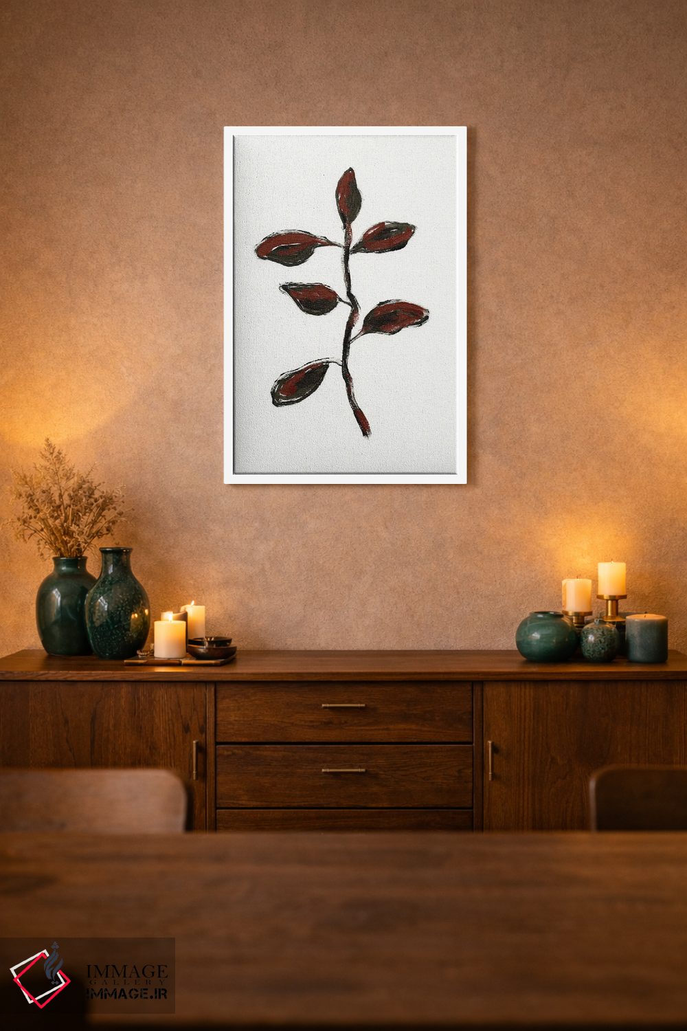 تابلو مینیمال گیاه شناسی ساده II اثر آپریل موفات - D1W