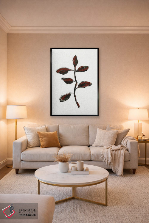 تابلو مینیمال گیاه شناسی ساده II اثر آپریل موفات - D4B