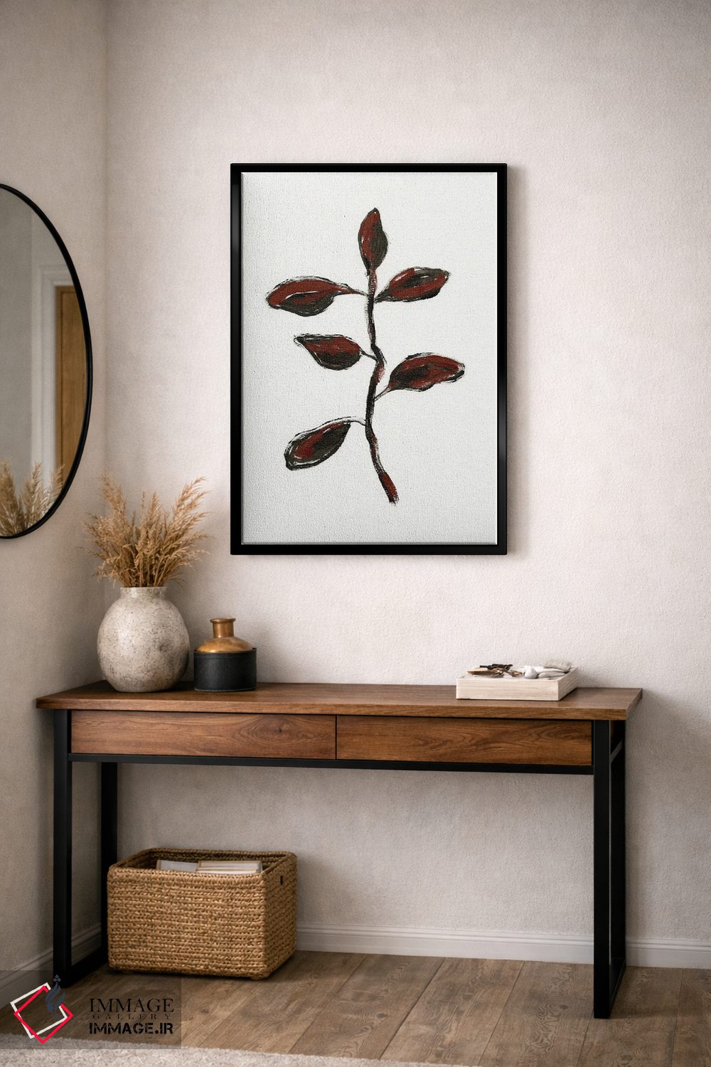 تابلو مینیمال گیاه شناسی ساده II اثر آپریل موفات - D5B