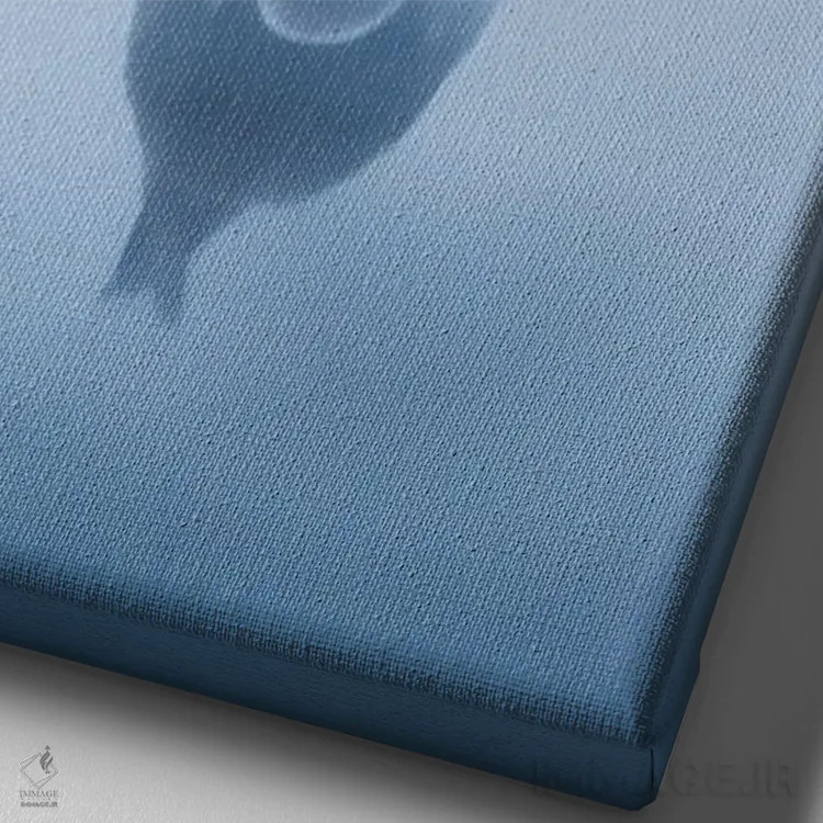 تابلو دکوراتیو بازتاب II اثر ماتیوژ پی سیاک - نمای نزدیک بافت بوم