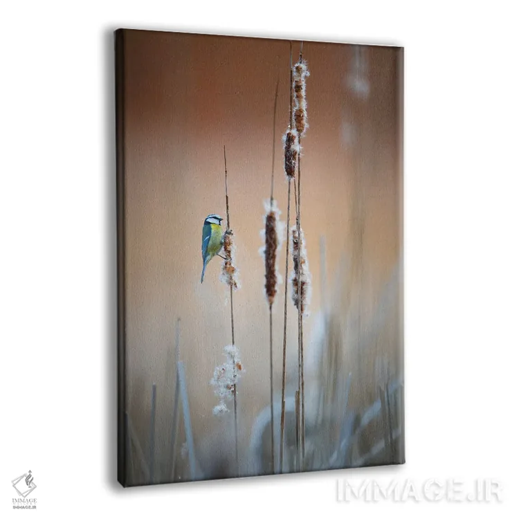 تابلو دکوراتیو چرخ ریسک آبی II اثر ماتیوژ پی سیاک - نمای پرسپکتیو محصول