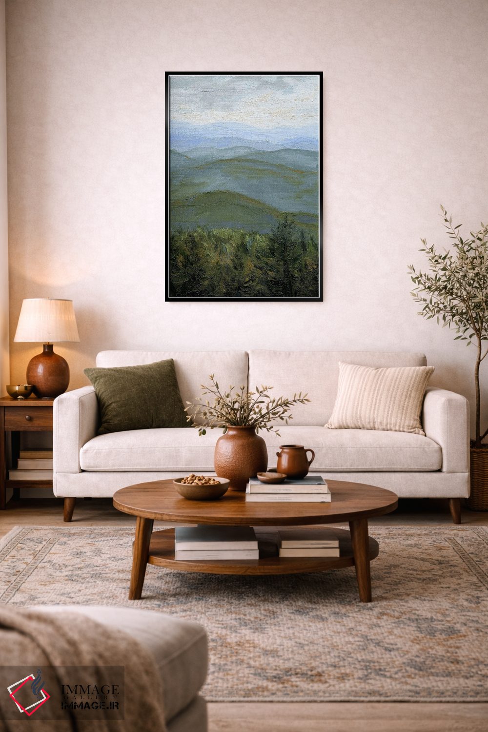 تابلو دکوراتیو کوهستان های بلو ریج II اثر آپریل موفات - D4B