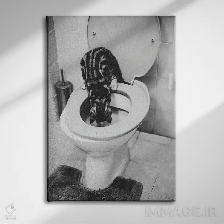 تابلو دکوراتیو لوله کش اثر میلیسا تپاوک - نمای روبهرو روی دیوار