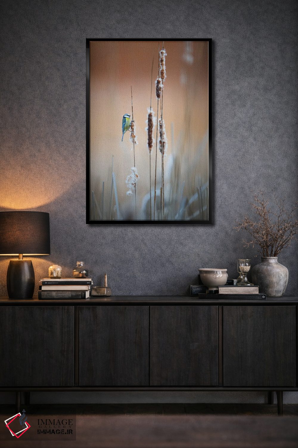 تابلو دکوراتیو چرخ ریسک آبی II اثر ماتیوژ پی سیاک - D2B