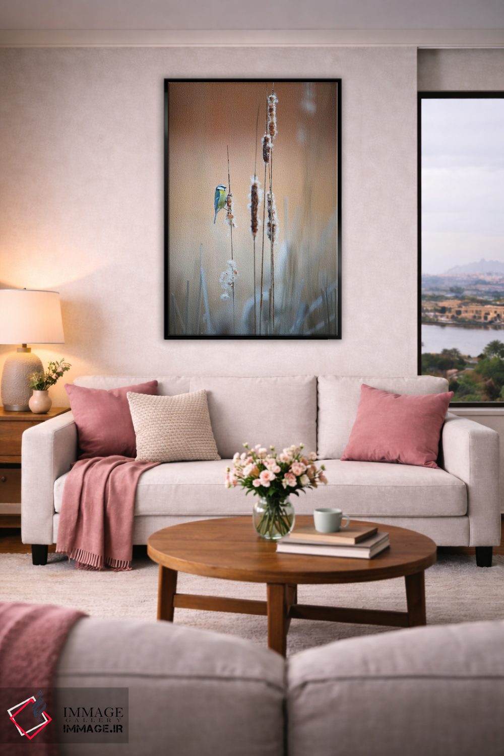 تابلو دکوراتیو چرخ ریسک آبی II اثر ماتیوژ پی سیاک - D5B