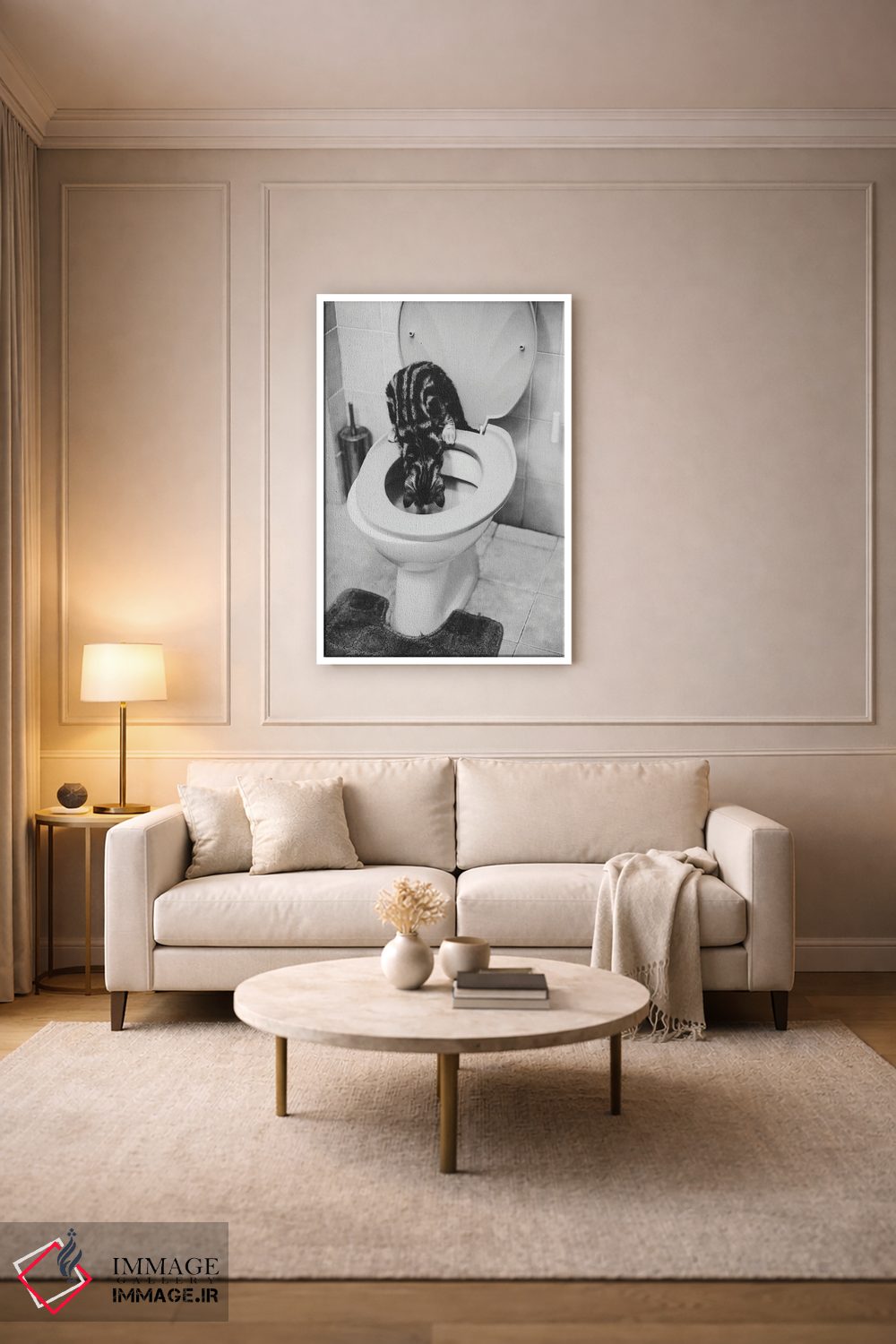 تابلو دکوراتیو لوله کش اثر میلیسا تپاوک - D4W