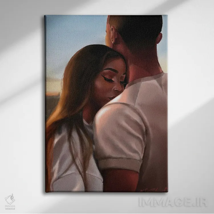 تابلو دکوراتیو افق ما اثر سلام محمد - نمای روبهرو روی دیوار