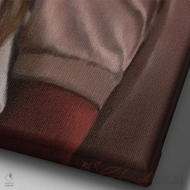 تابلو دکوراتیو افق ما اثر سلام محمد - نمای نزدیک بافت بوم