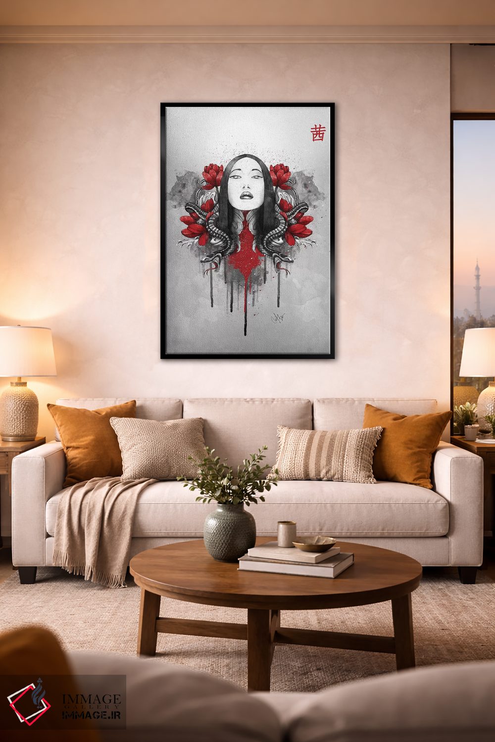 تابلو دکوراتیو آکانه اثر مارین لوپ - D2B