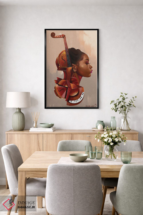 تابلو دکوراتیو جاذبه آمانتی اثر سلام محمد - D6B