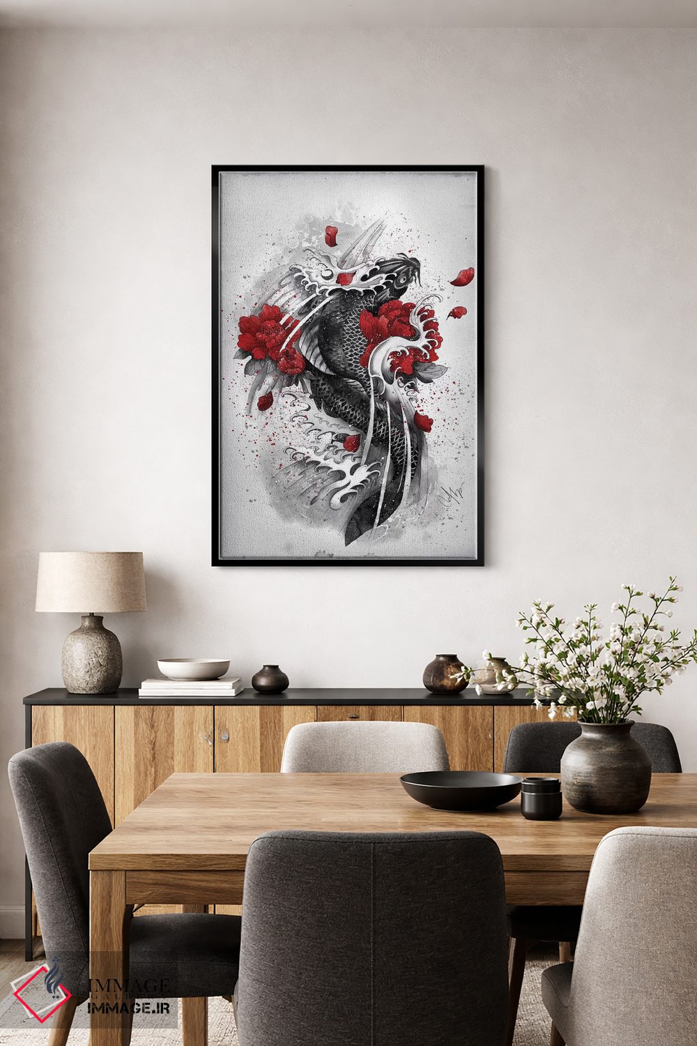 تابلو دکوراتیو کوی سیاه اثر مارین لوپ - D5B