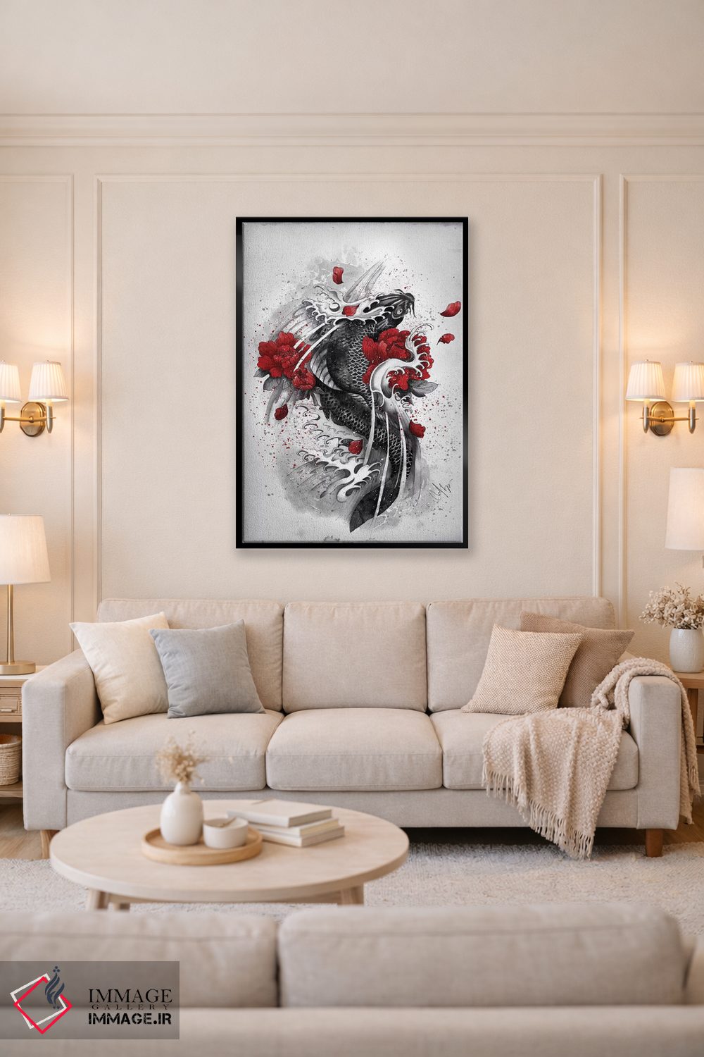 تابلو دکوراتیو کوی سیاه اثر مارین لوپ - D4B