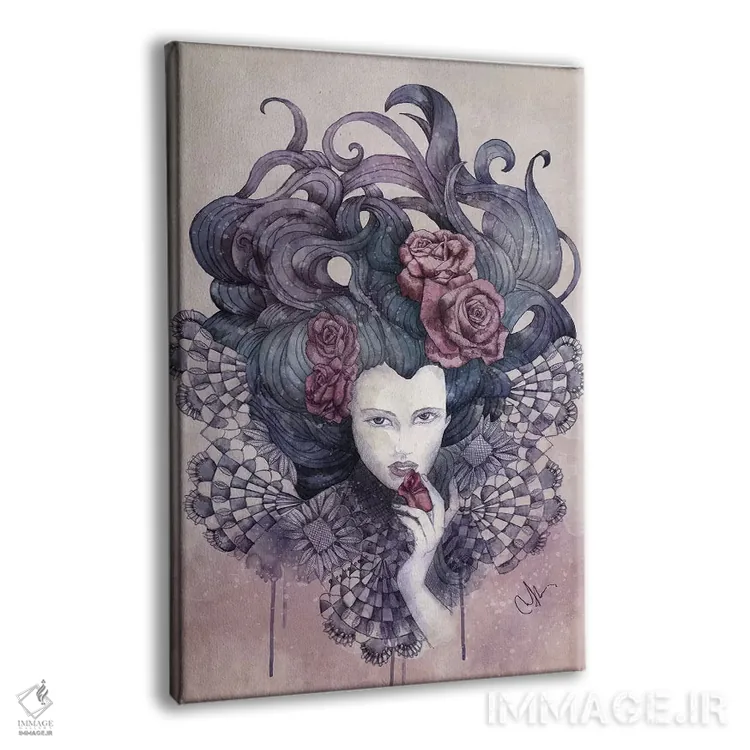 تابلو دکوراتیو چشمان نیلی اثر مارین لوپ - نمای پرسپکتیو محصول