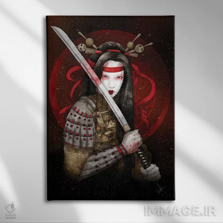 تابلو دکوراتیو قلب اژدها اثر مارین لوپ - نمای روبهرو روی دیوار