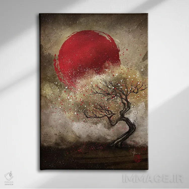 تابلو دکوراتیو ایروها اثر مارین لوپ - نمای روبهرو روی دیوار