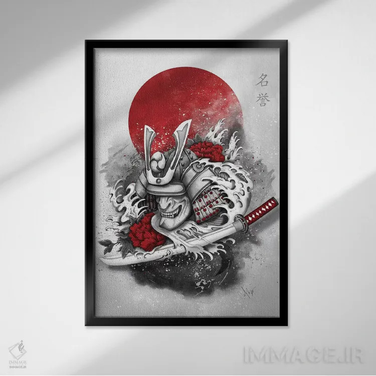 تابلو دکوراتیو افتخار اثر مارین لوپ - نمای قابدار مشکی