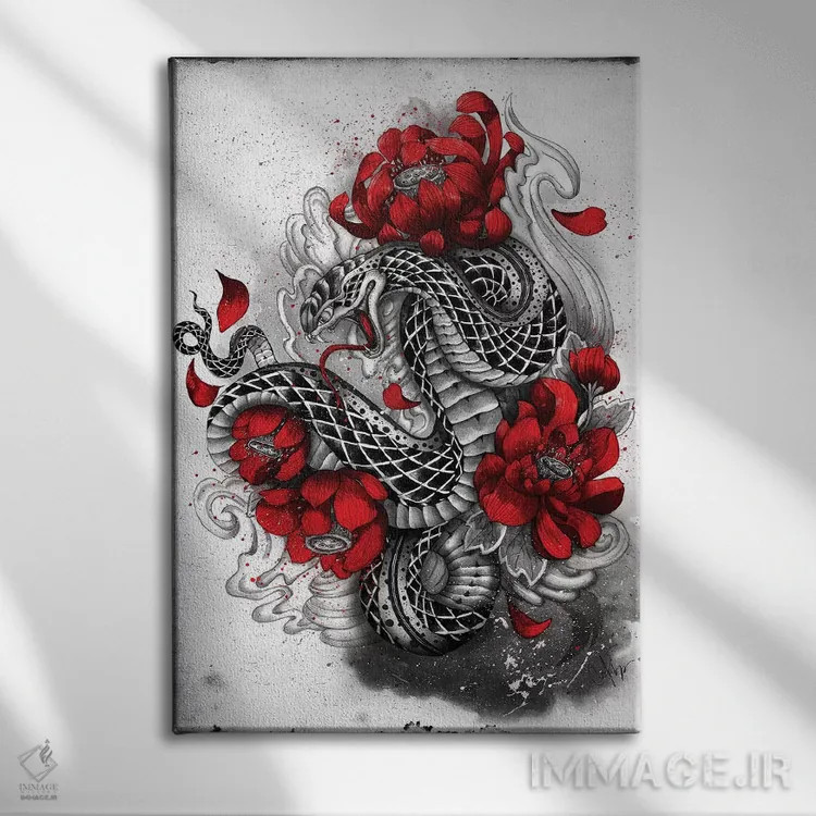 تابلو دکوراتیو هبی اثر مارین لوپ - نمای روبهرو روی دیوار