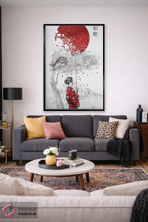 تابلو دکوراتیو شعر ژاپنی اثر مارین لوپ - D1B