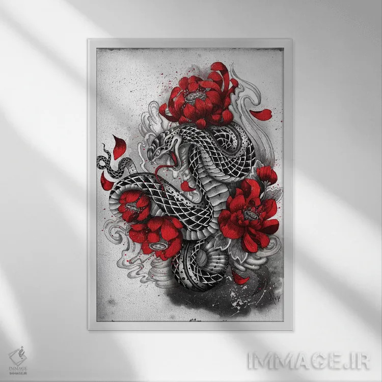 تابلو دکوراتیو هبی اثر مارین لوپ - نمای قابدار سفید