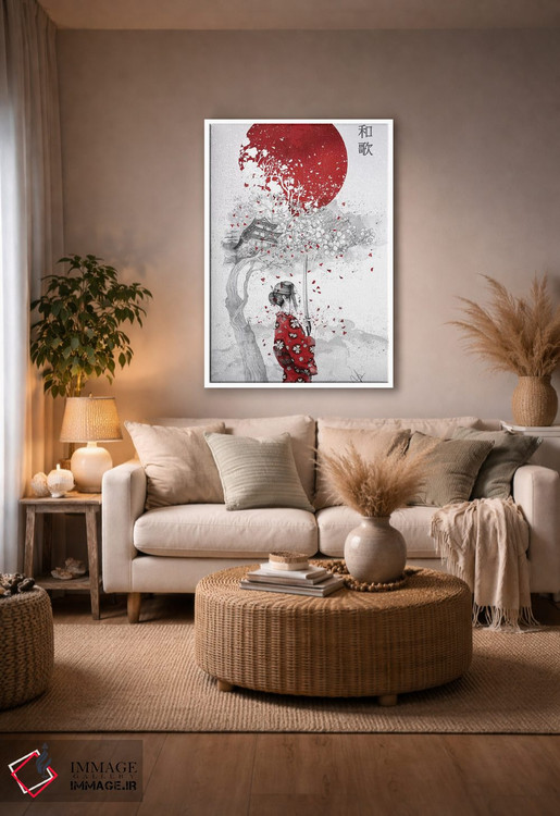 تابلو دکوراتیو شعر ژاپنی اثر مارین لوپ - D2W