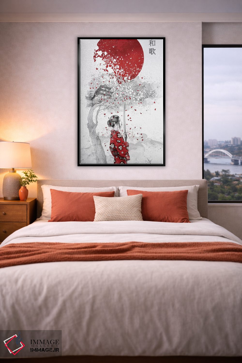 تابلو دکوراتیو شعر ژاپنی اثر مارین لوپ - D3B