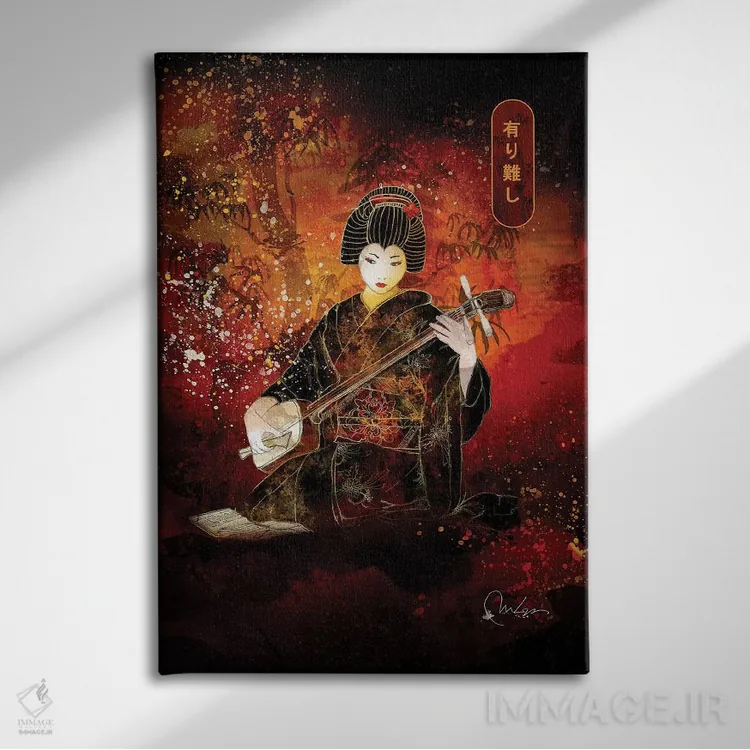 تابلو دکوراتیو آریگاتو اثر مارین لوپ - نمای روبهرو روی دیوار