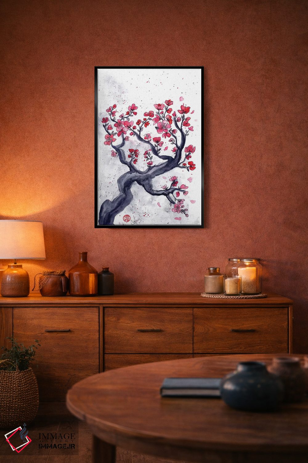 تابلو دکوراتیو آلو ژاپنی اثر مارین لوپ - D5B