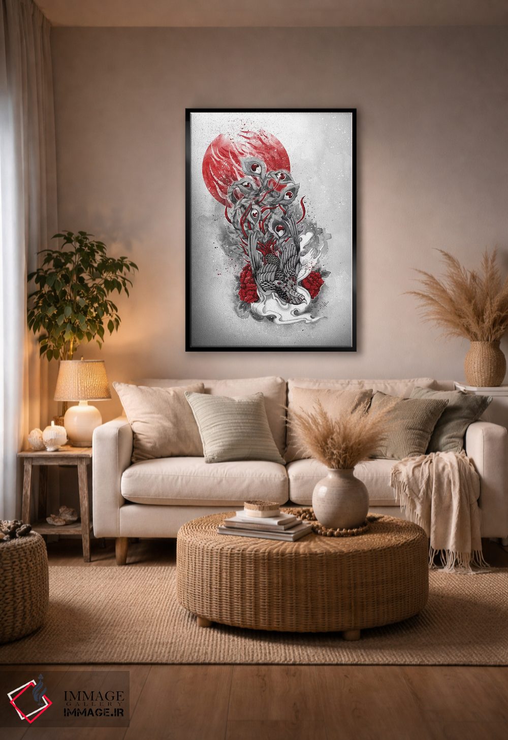 تابلو دکوراتیو پرنده جاودان اثر مارین لوپ - D5B