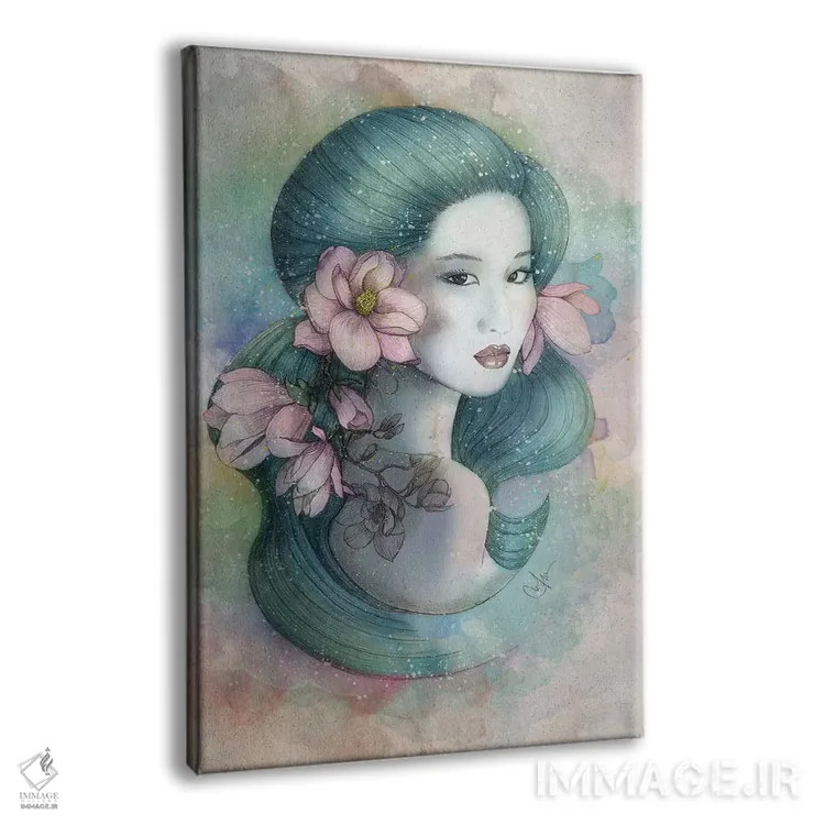 تابلو دکوراتیو ماگنولیاها در غروب اثر مارین لوپ - نمای پرسپکتیو محصول