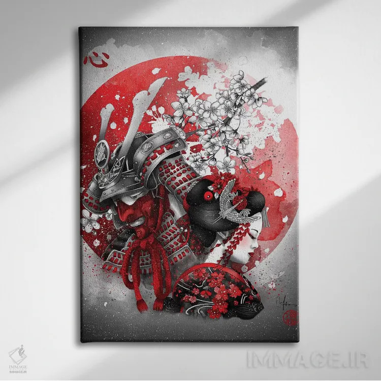 تابلو دکوراتیو کوکورو اثر مارین لوپ - نمای روبهرو روی دیوار