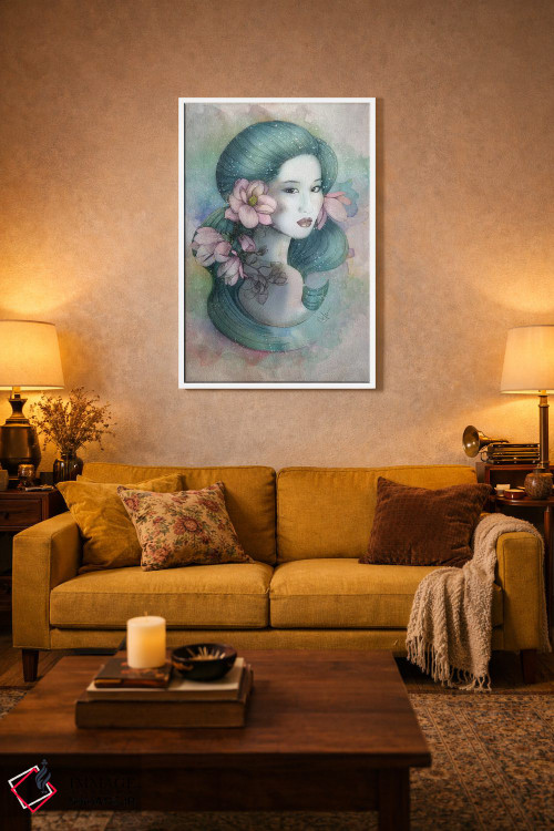 تابلو دکوراتیو ماگنولیاها در غروب اثر مارین لوپ - D3W