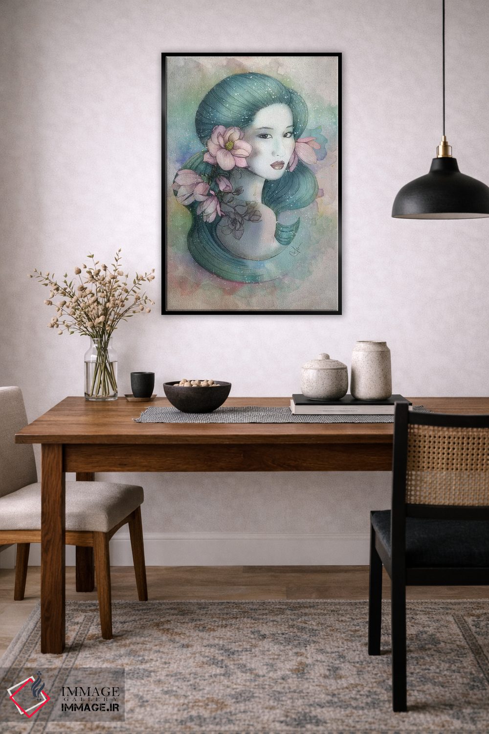 تابلو دکوراتیو ماگنولیاها در غروب اثر مارین لوپ - D5B