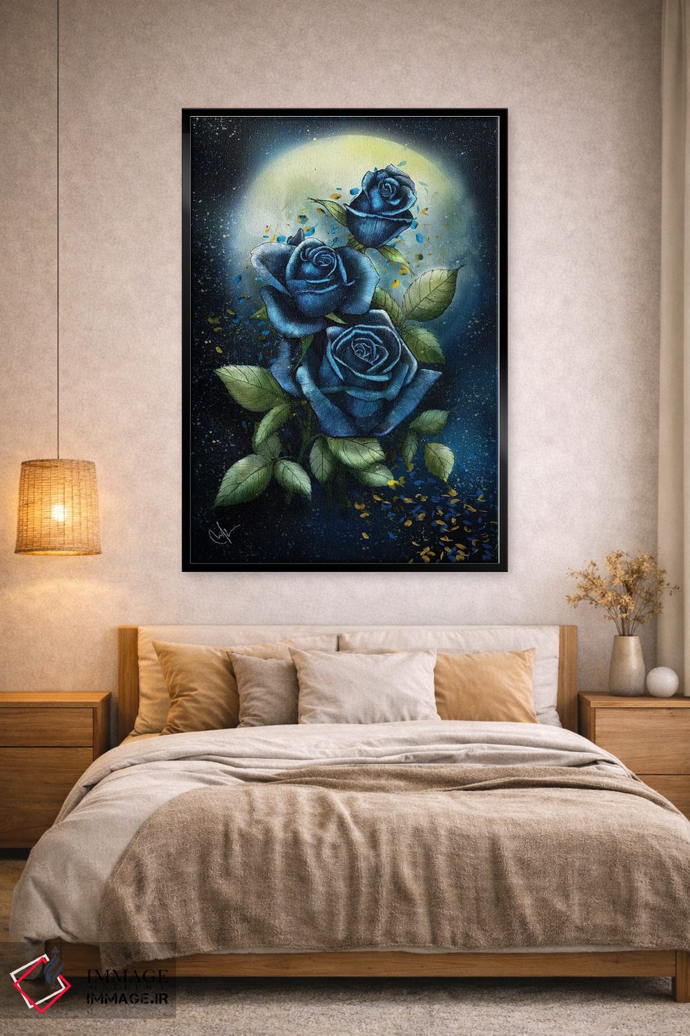تابلو دکوراتیو رزهای شبانه اثر مارین لوپ - D2B