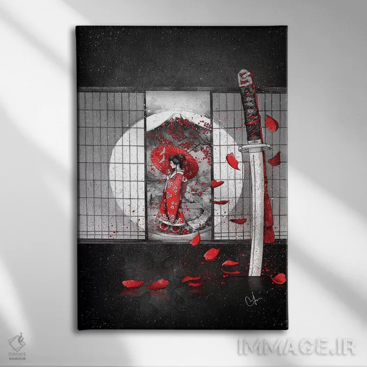 تابلو دکوراتیو انتظار اثر مارین لوپ - نمای روبهرو روی دیوار