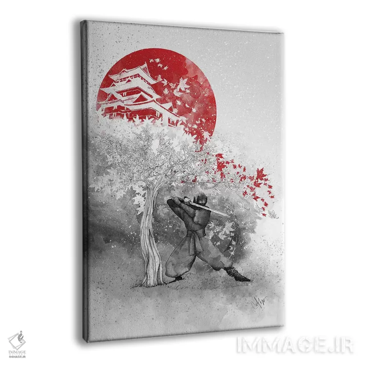 تابلو دکوراتیو جنگجو و باد اثر مارین لوپ - نمای پرسپکتیو محصول