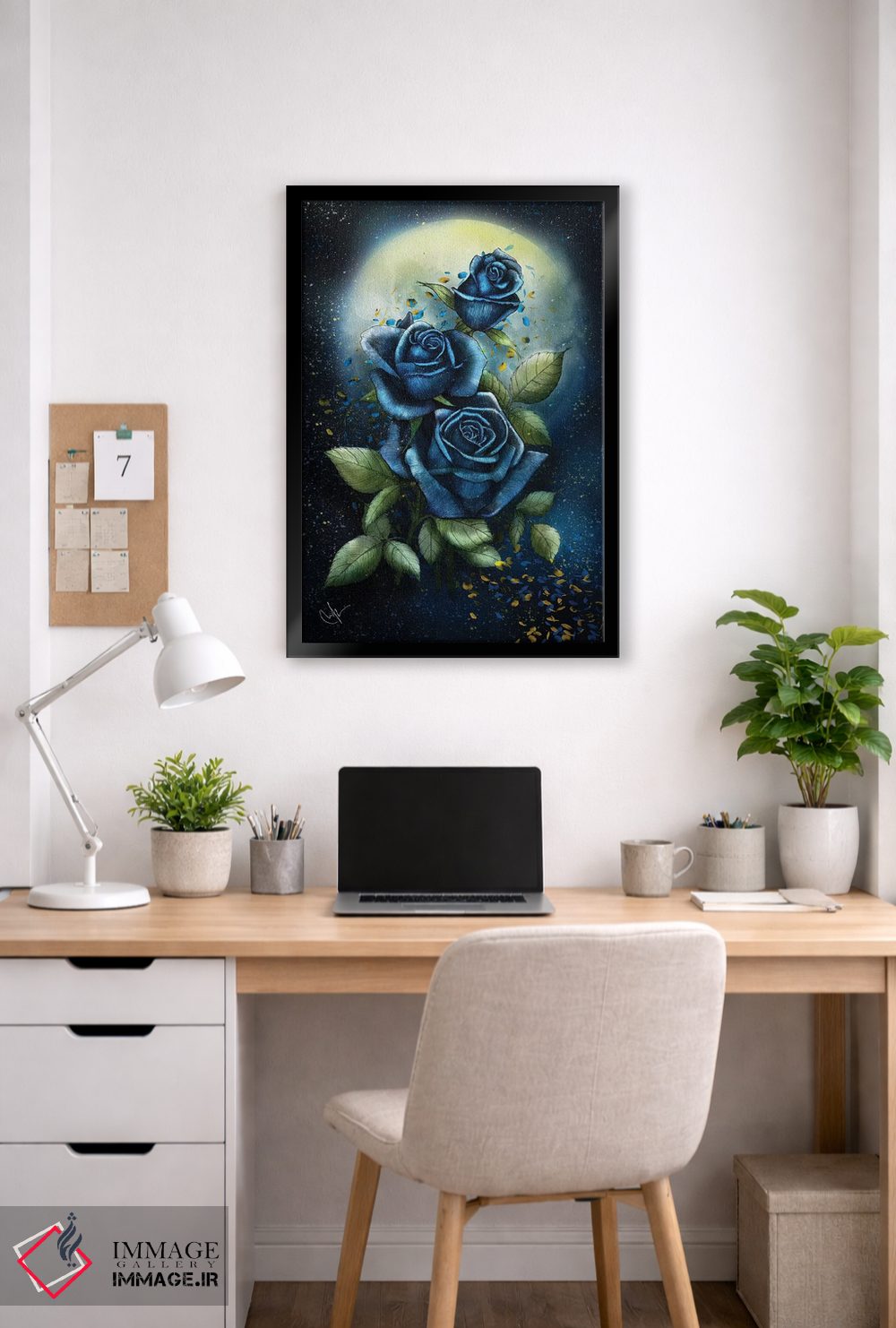 تابلو دکوراتیو رزهای شبانه اثر مارین لوپ - D5B