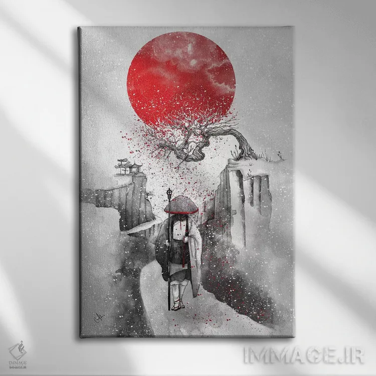 تابلو دکوراتیو سفر اثر مارین لوپ - نمای روبهرو روی دیوار