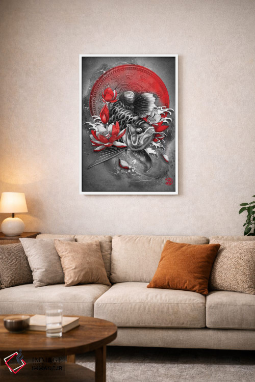 تابلو دکوراتیو ماهی آروانا اثر مارین لوپ - D2W